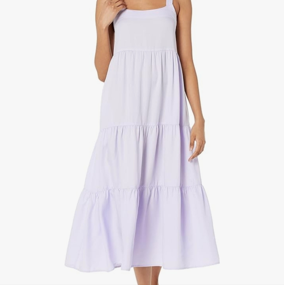 The Drop Women's Britt Tiered Maxi Tent Dress with Pockets